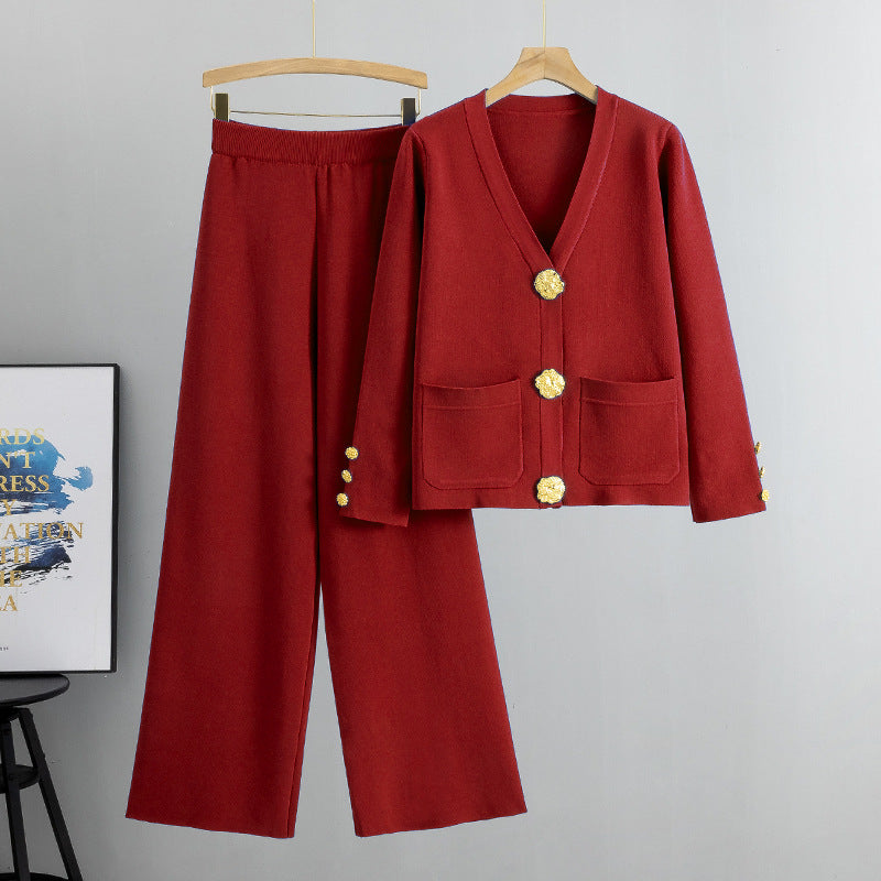 Ensemble Maille Cardigan Femme