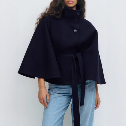 Manteau Court Ceinturé Femme