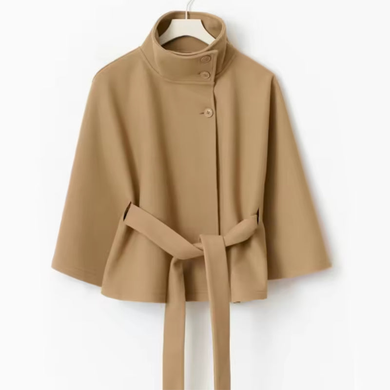 Manteau Court Ceinturé Femme