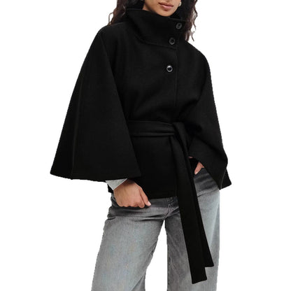 Manteau Court Ceinturé Femme